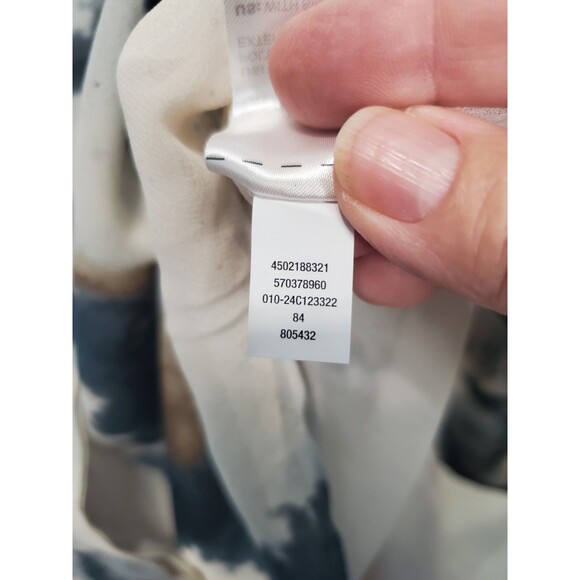 Chico's Tie-Dye High-Low Band Collar Chiffon Lined Button-Up Tunic Size 2.5 (14) - Picture 6 of 6